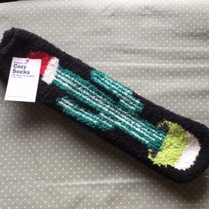 Christmas Cactus Fuzzy Socks